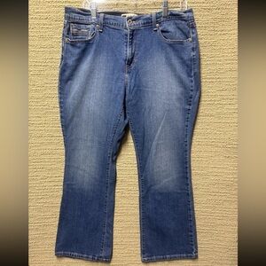 Levis 515 Jeans Womens 14 Short Boot Cut Mid Rise Dark Wash Denim